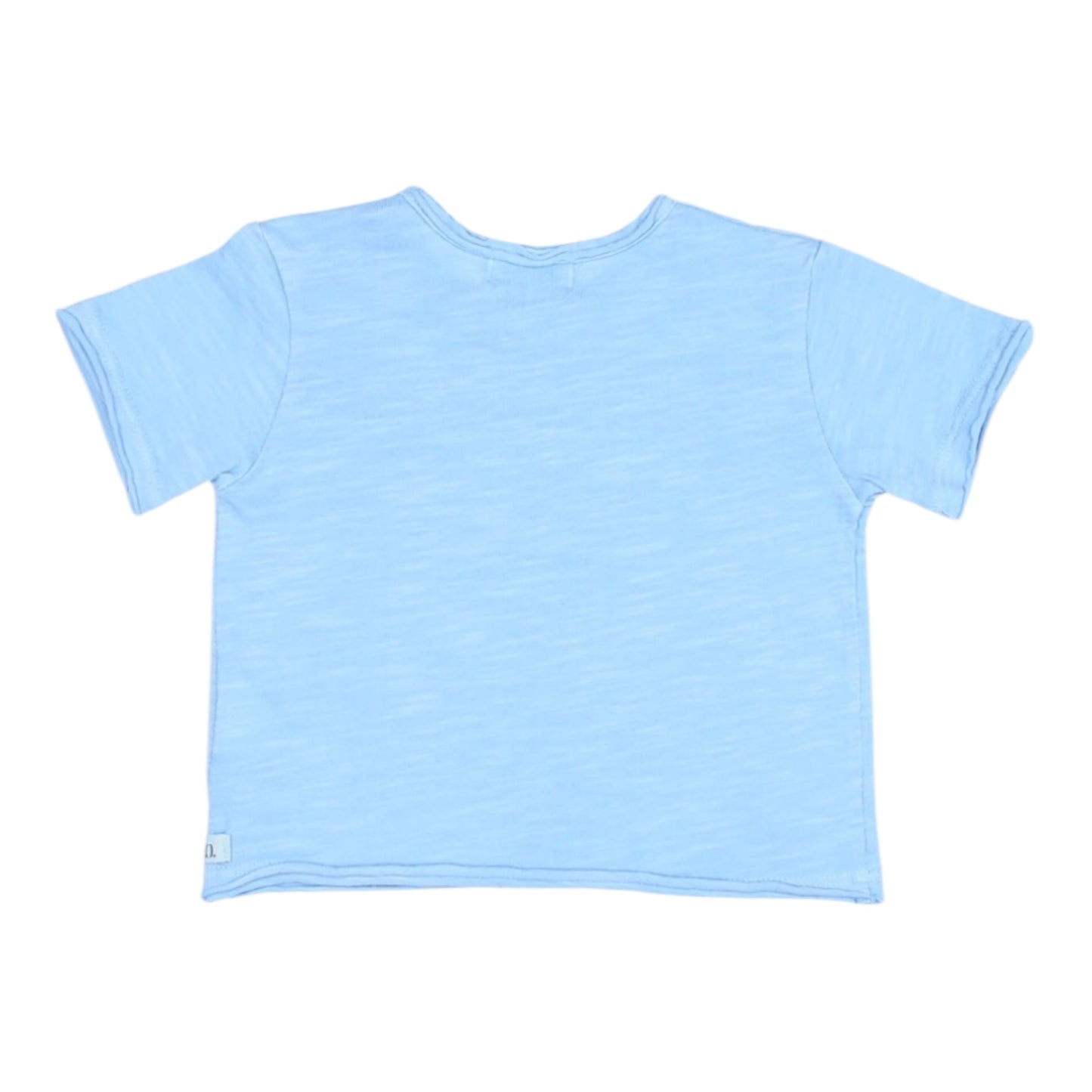 T-shirt Little Fish by Búho, size 3-24 months, color: light blue