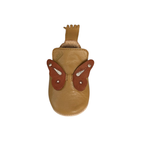 Krabbelschuhe Schmetterling von Easy Peasy, Gr. 18-24, Farbe: brown