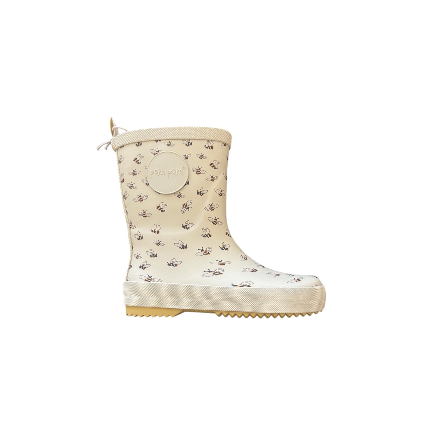 Gummistiefel von Pom Pom, Gr. 23-32, Farbe: ecru/ bees