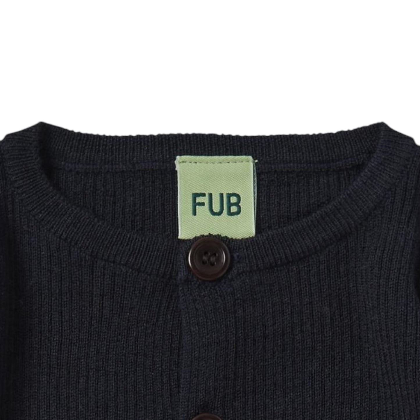 Ripp-Strickjacke von Fub aus 100% Merinowolle, Gr. 62-92, Farbe: dark navy