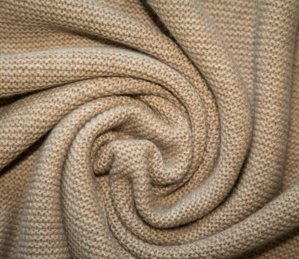 Strickjacke von Papa Lobster, 0-36 Monate aus 100% Kaschmir, Farbe: beige mélange