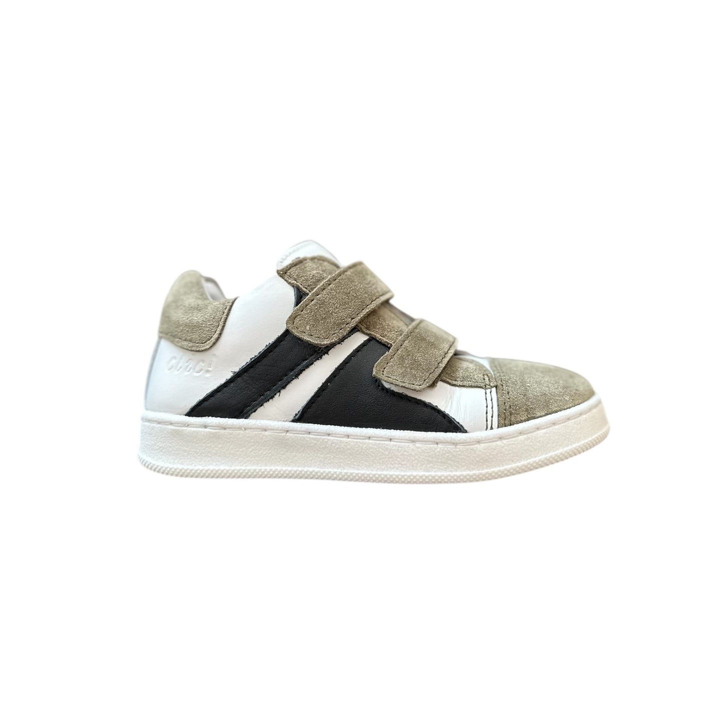 Sneaker von Clic! Gr. 24-30, Farbe: kaki/ blanco/ navy