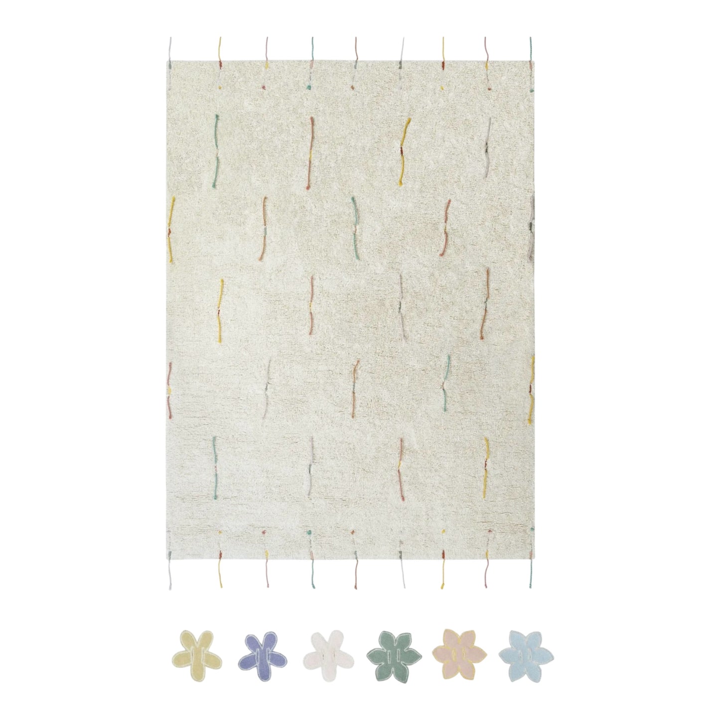Teppich „Wilde Blumen“ von Lorena Canals