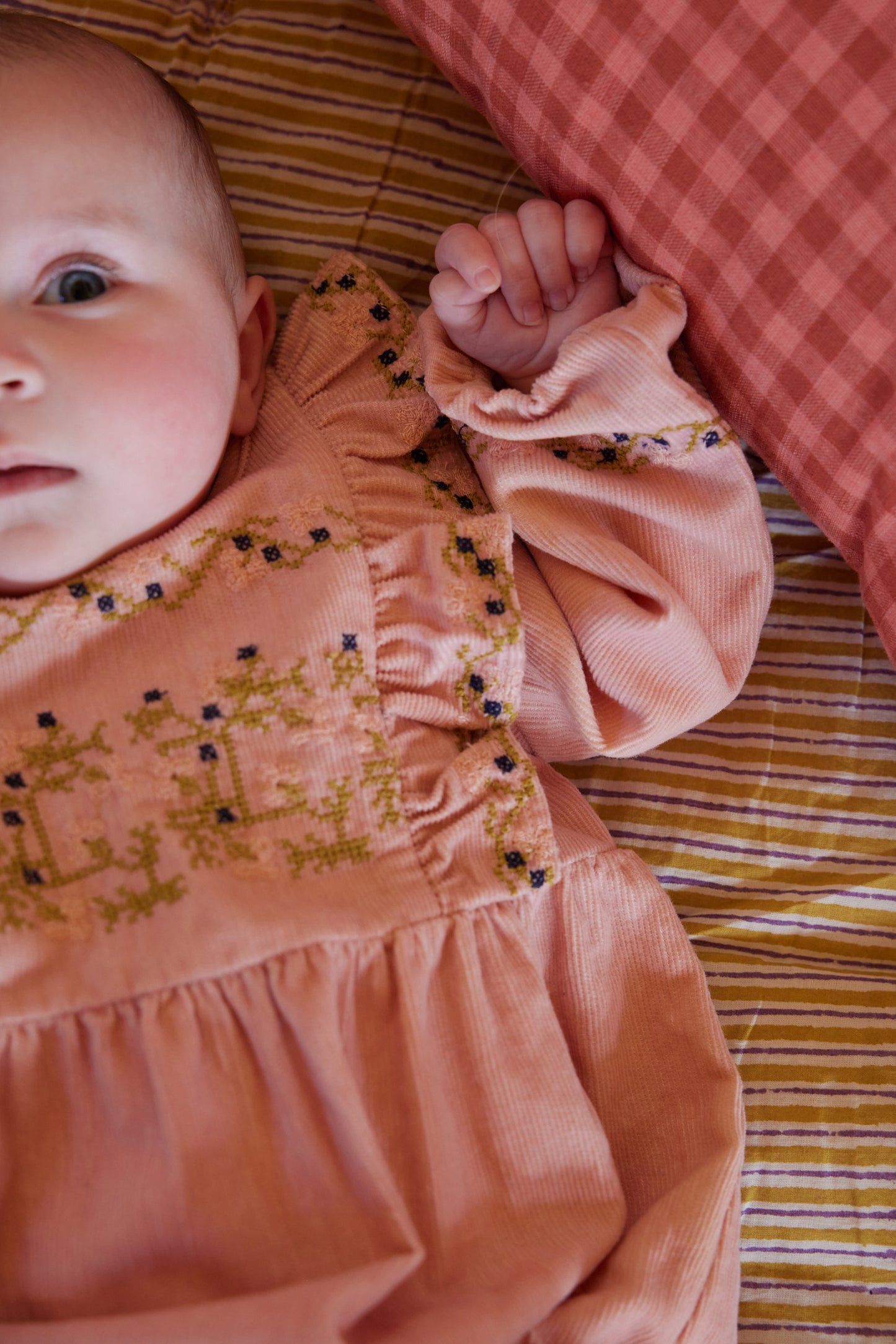 Romper aus Mikrocord von Bonheur du jour Paris, Gr. 62-92, Farbe: rose