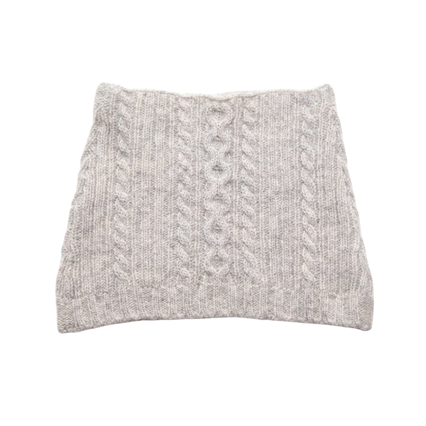 Loop Fritzi aus Kaschmir von Papa Lobster, Farbe: light grey