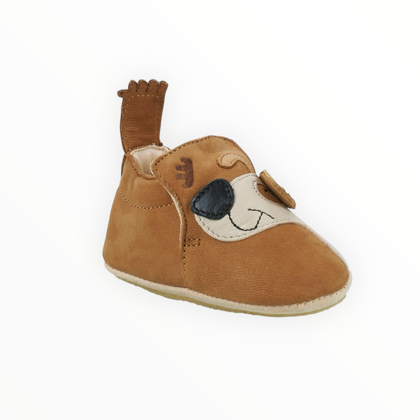 Krabbelschuhe Hund von Easy Peasy, Gr. 18-26, Farbe: brown