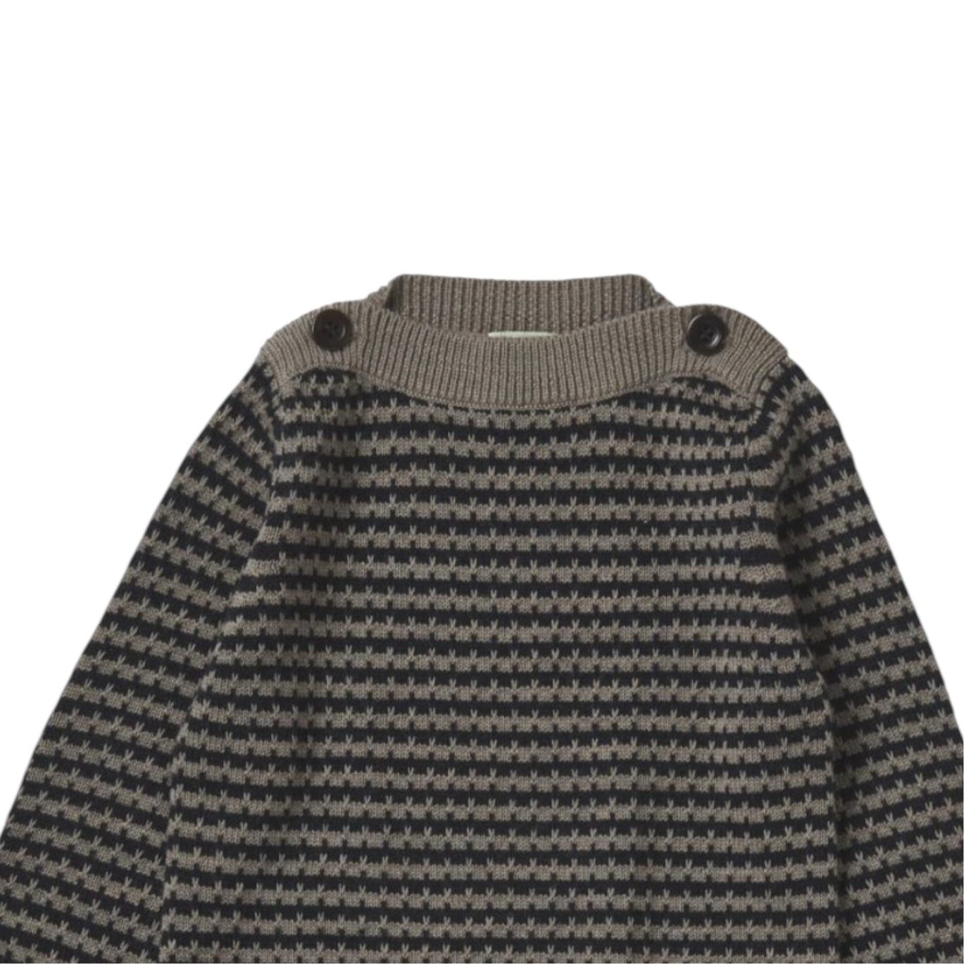 Pullover aus Merinowolle von Fub, Gr. 62-92, Farbe: hazel melange/ dark navy