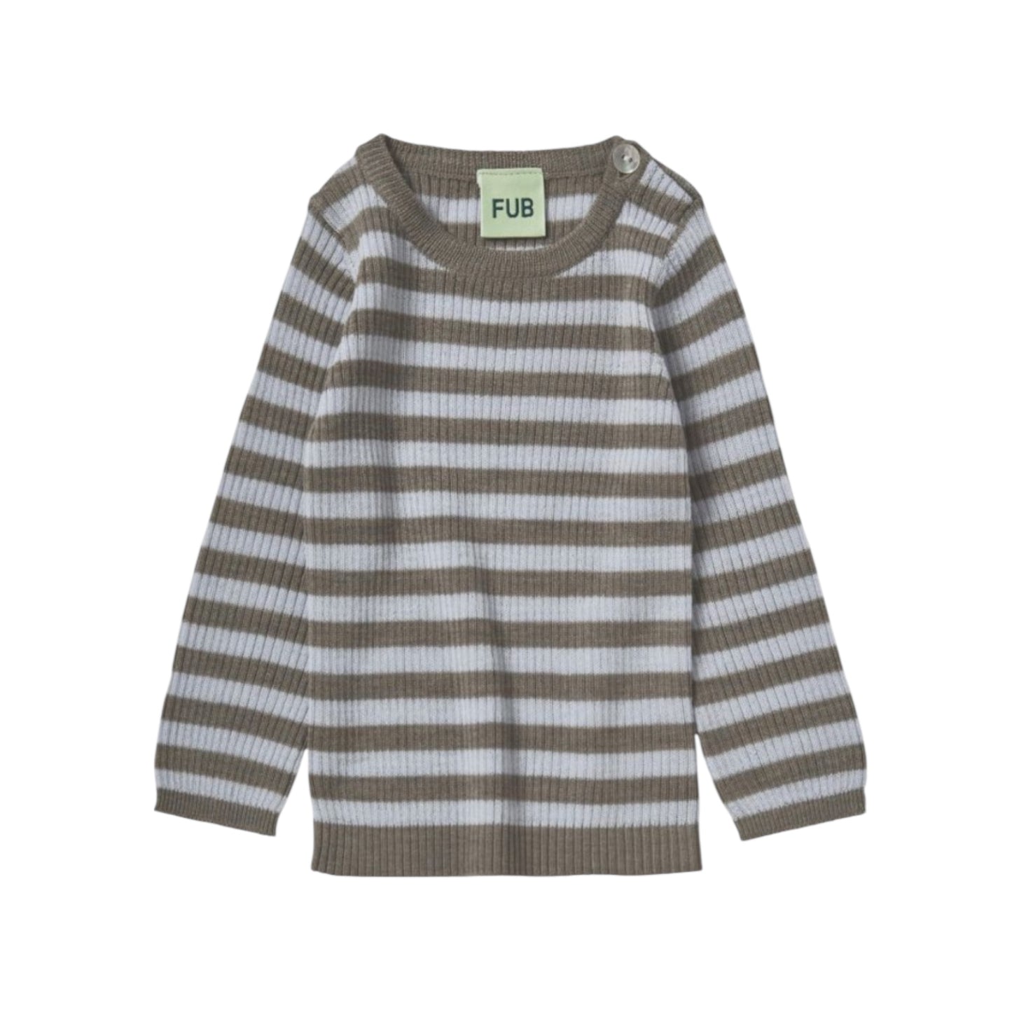 Ripp Strickshirt von Fub, Gr. 56-90, Farbe: hazel melange/ ice