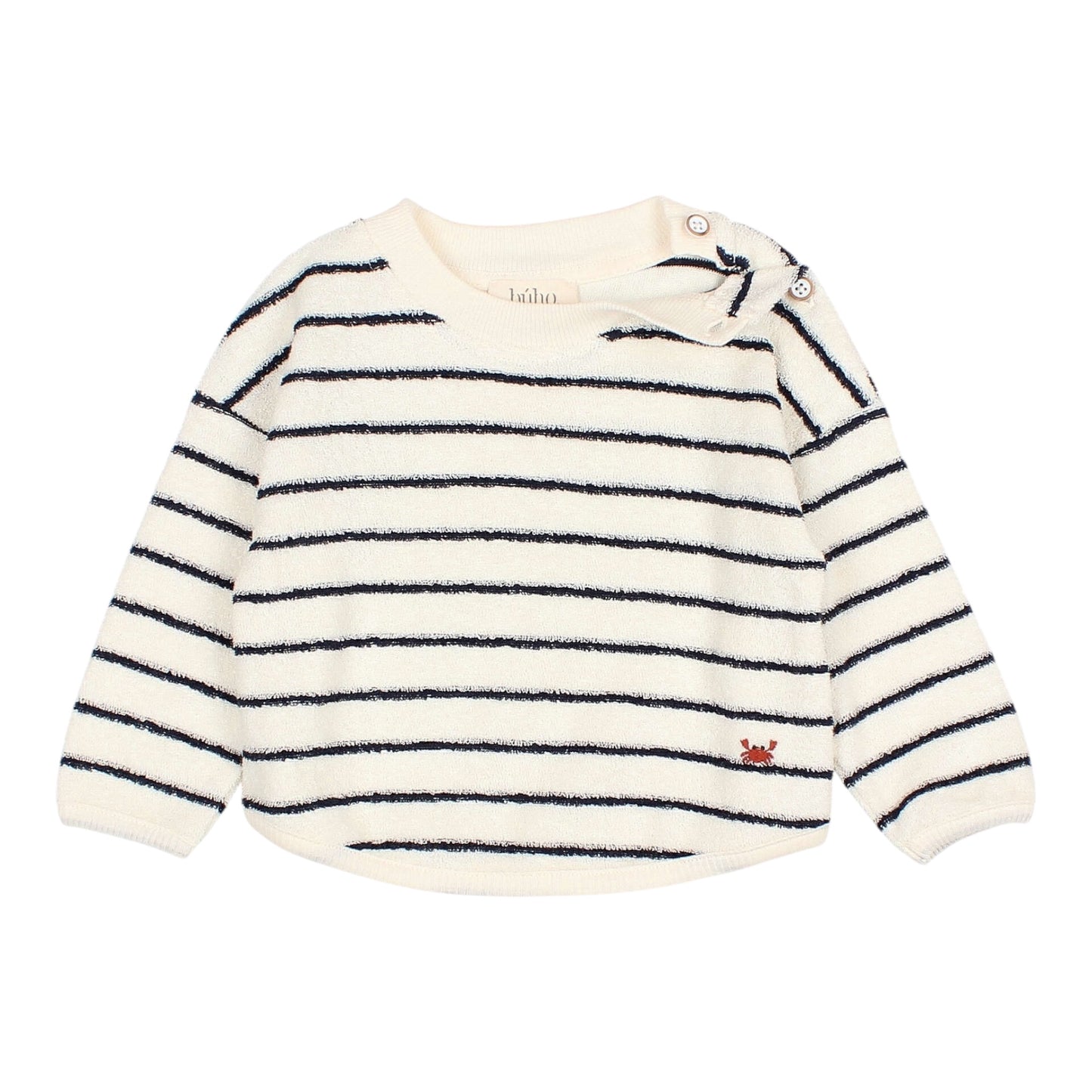 Frottee-Sweatshirt von Búho, Gr. 3-24 Monate, gestreift