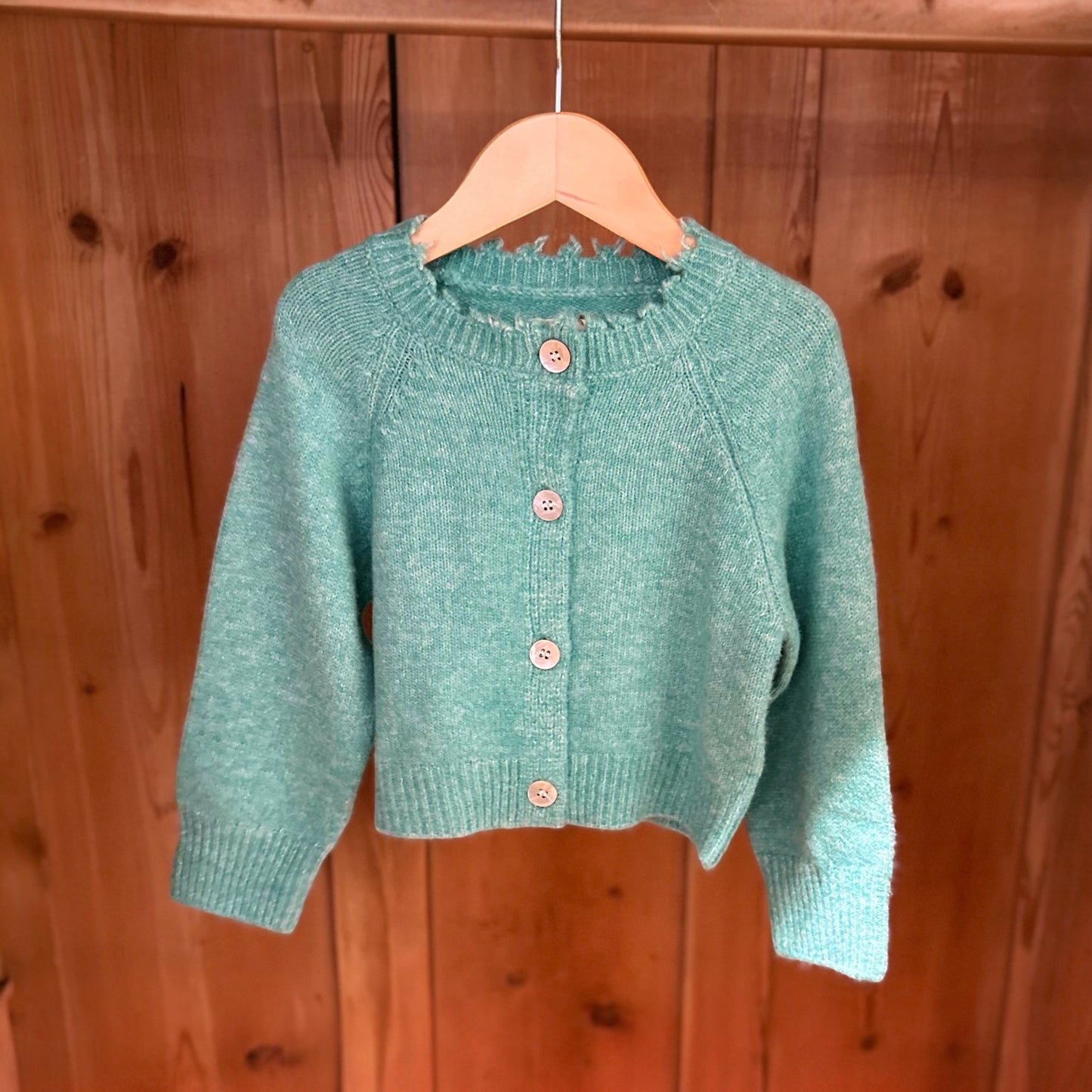Strickjacke von Longlivethequeen, 4-8 Jahre, Farbe: green