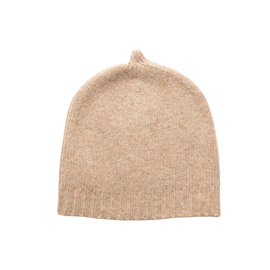 Mütze Toni aus 100% Kaschmir von Papa Lobster, Farbe: beige melange