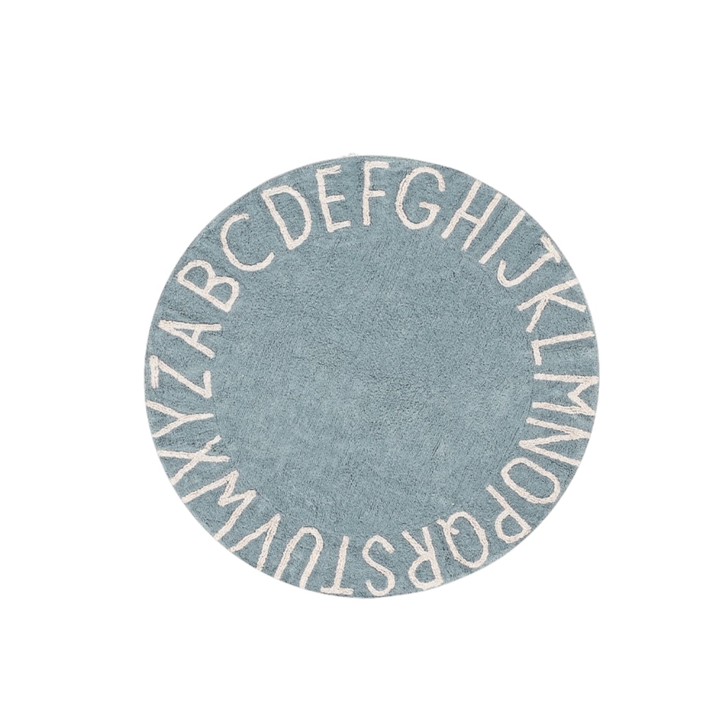 Waschbarer Teppich ABC von Lorena Canals, vintage blue