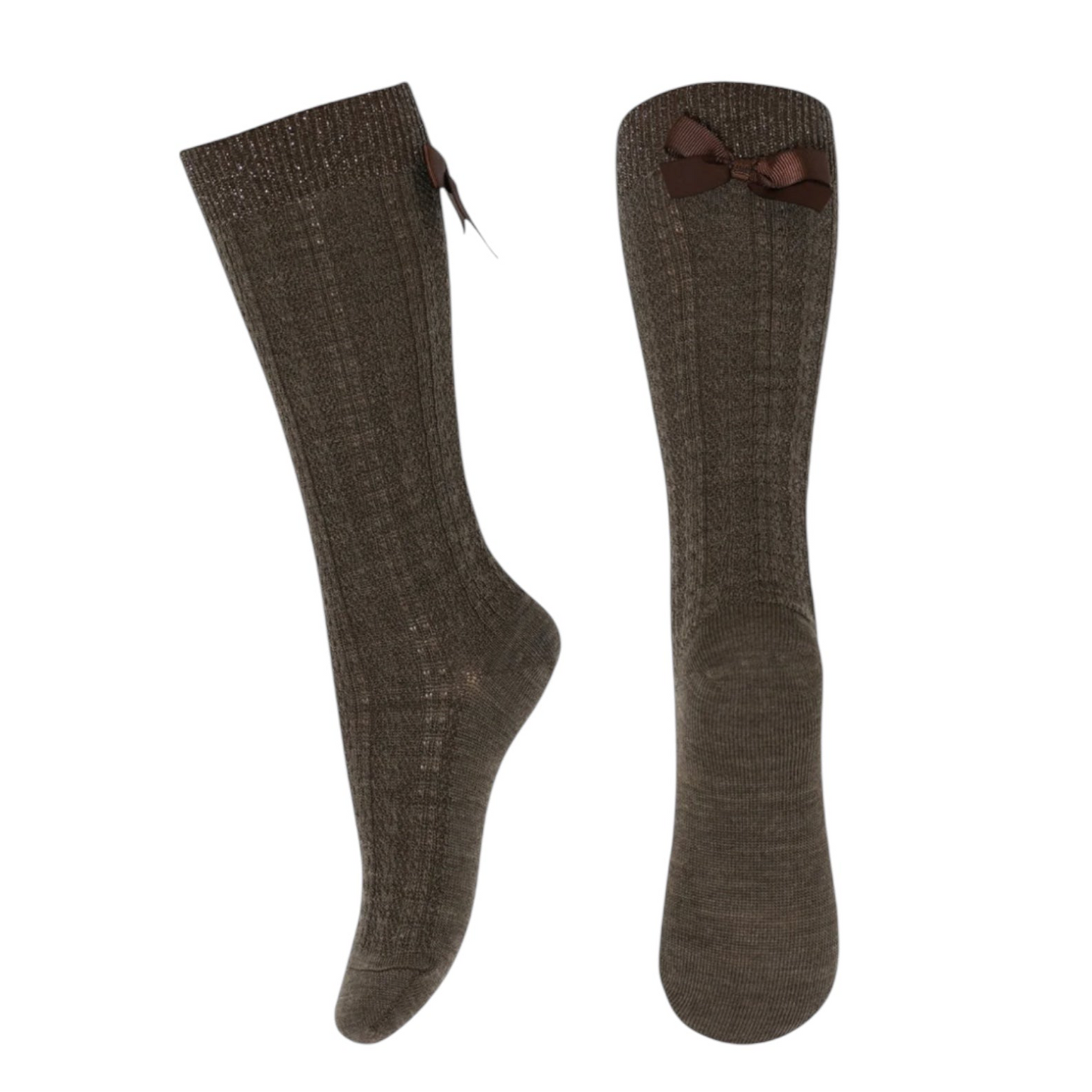 Wollkniestrümpfe Annie von MpKids, Gr. 22-39, Farbe: brown