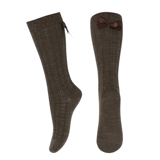 Wollkniestrümpfe Annie von MpKids, Gr. 22-39, Farbe: brown