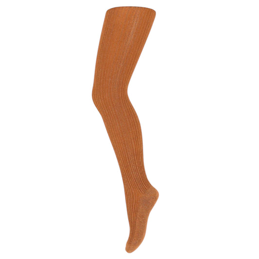 Glitzerstrumpfhose Celosia von mpKids, Gr. 90-140, Farbe: kürbisgewürz