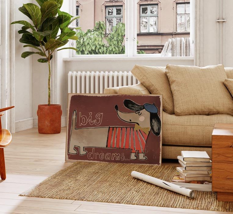Poster „Dackel“ von Studio Loco