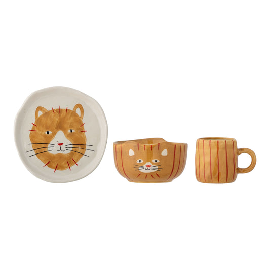 Geschirr-Set Kittie von Bloomingville, Steingut