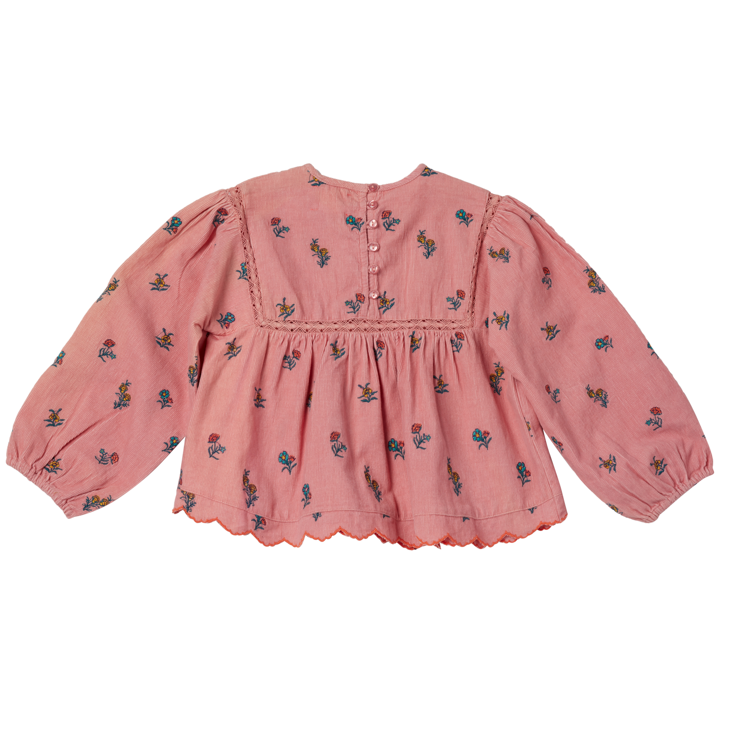 Bluse aus Mikrocord von Bonheur du jour Paris, Gr. 2-6 Jahre, Farbe: rose
