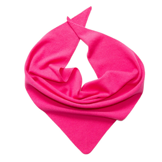 Dreieckstuch aus 100% Kaschmir von Papa Lobster, 120x45cm, Farbe: neon pink
