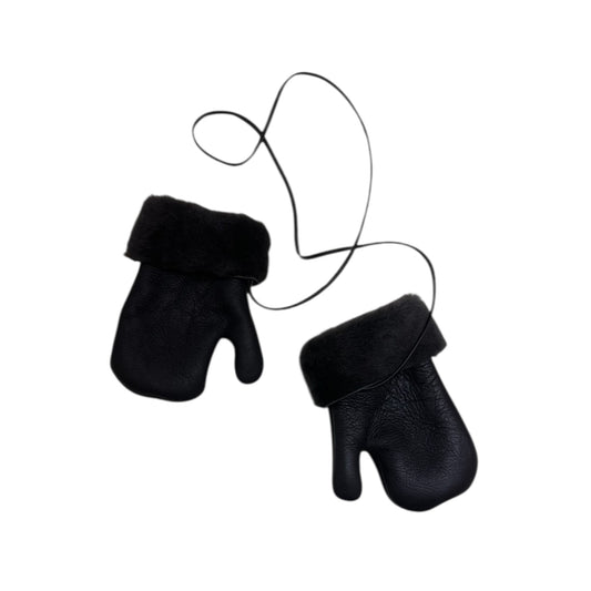 Lammfell-Fäustlinge von Pépé, Gr. 2-4 Jahre, Farbe: dunkelbraun