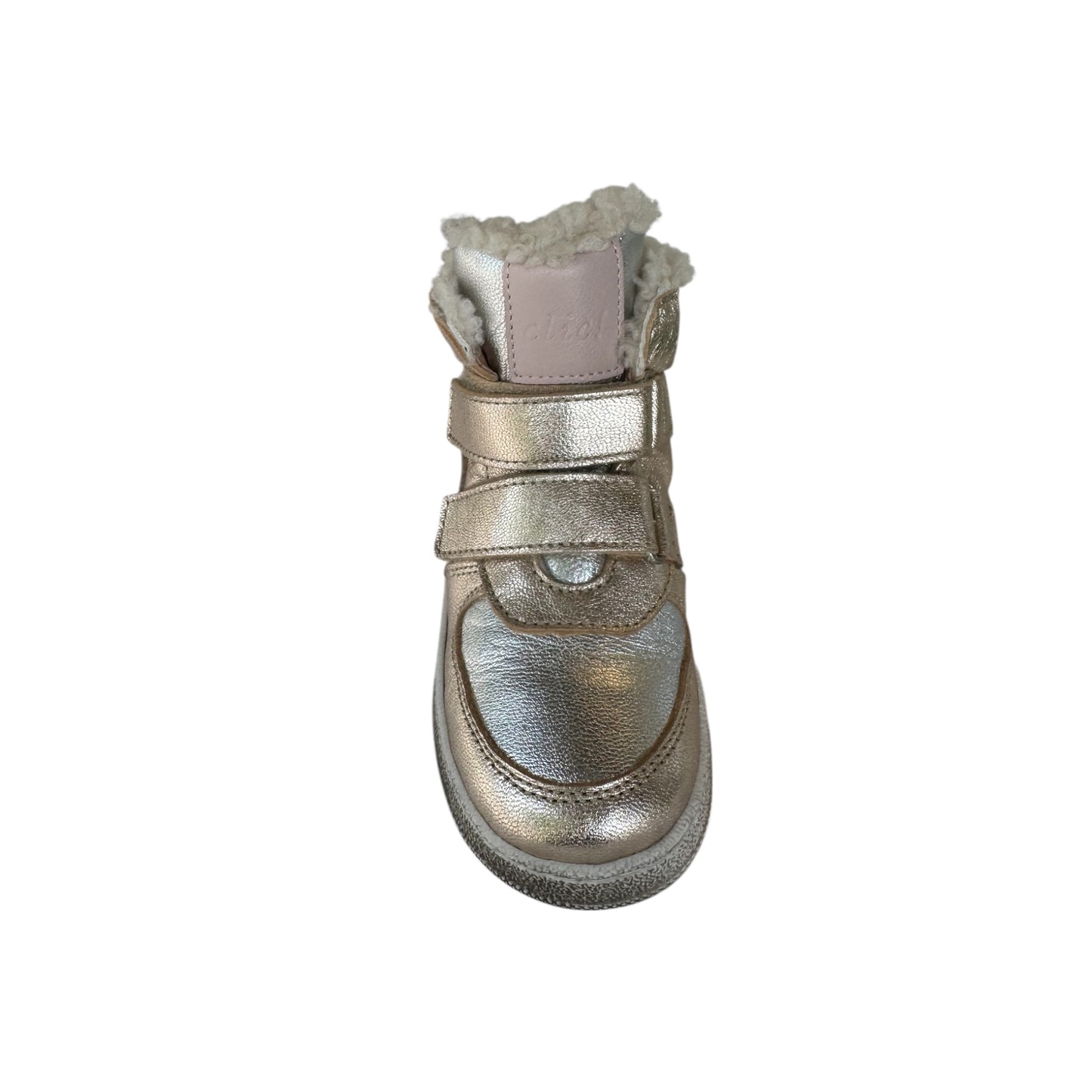 Lammfellstiefel von Clic!, Gr. 26+30, Farbe: silber/rosa/hellgold