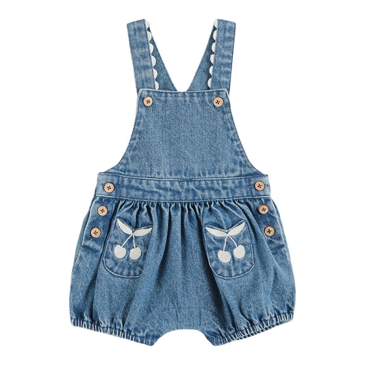 Latzshorts aus Jeans von Emilie et Ida, Gr. 6-24 Monate