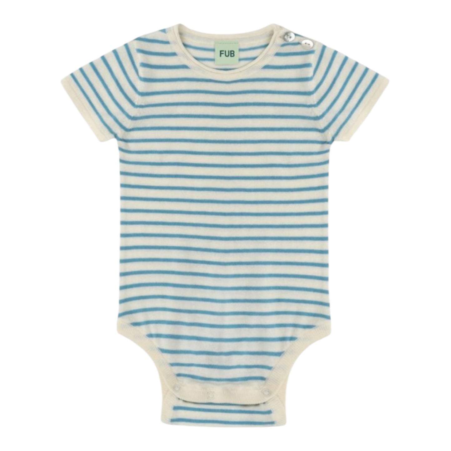 Baby Body von Fub, Gr. 62-92, Farbe: ecru/sea