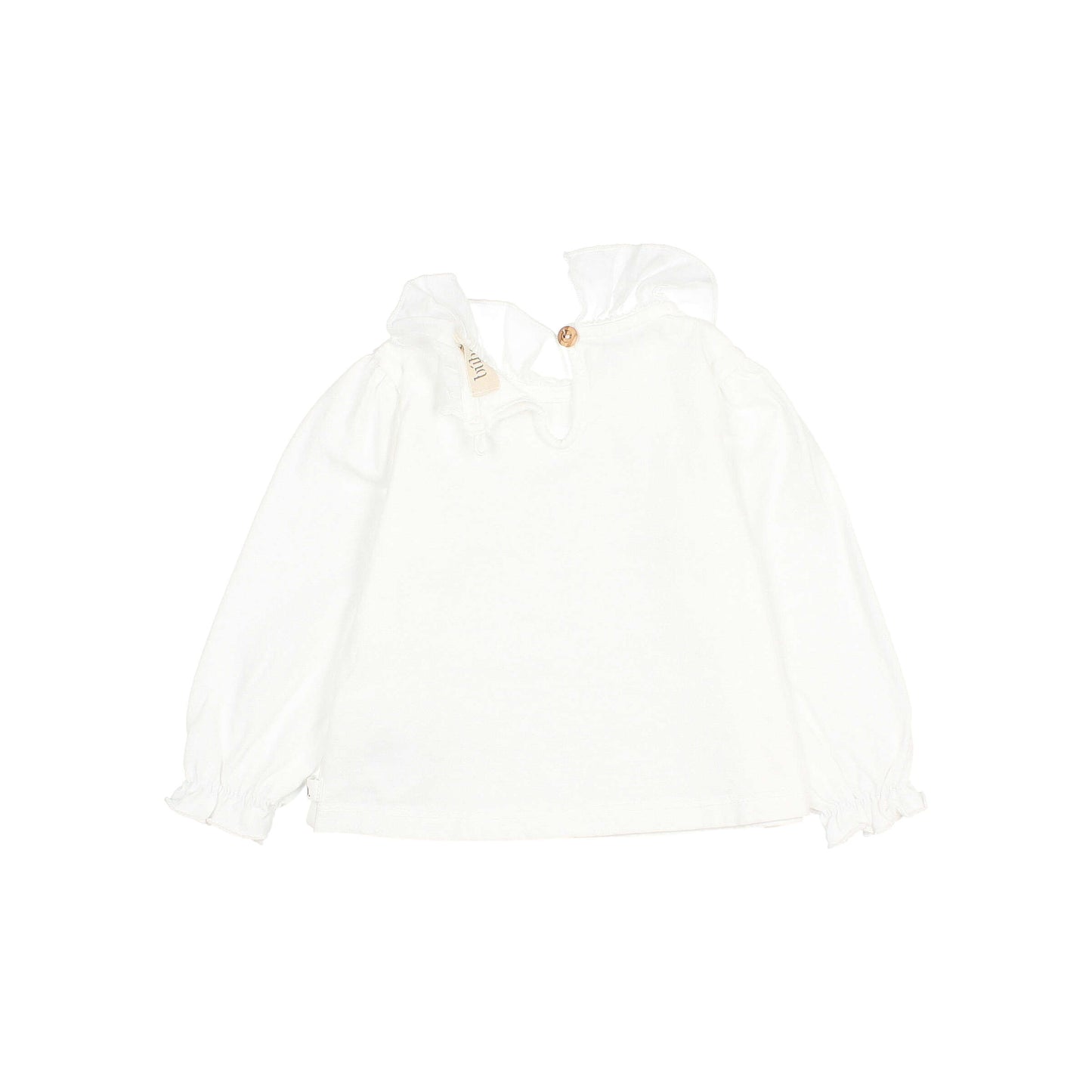 T-Shirt mit Rüschen von Búho, Gr. 3-24 Monate, Farbe: off white