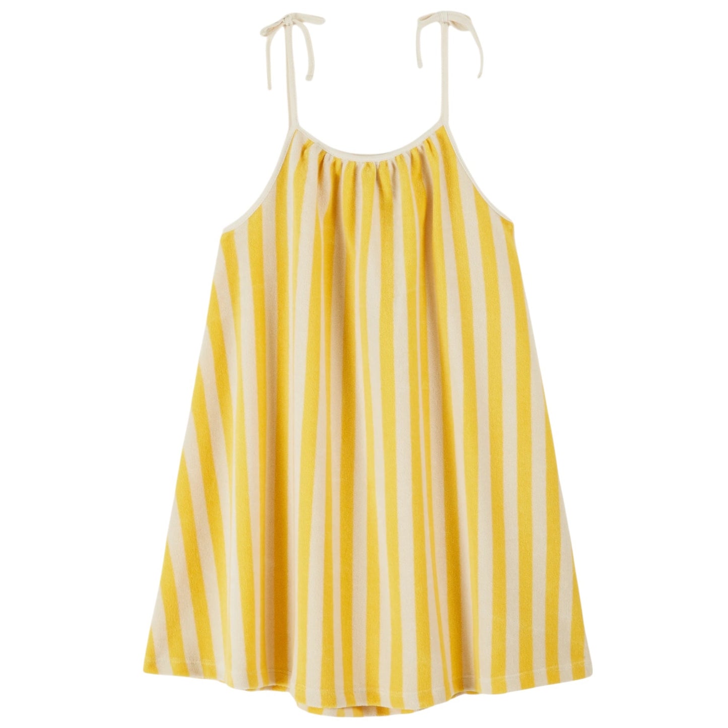 Gestreiftes Frottee-Kleid von Emile et Ida, Gr. 3-8 Jahre, Farbe: rayure mimosa