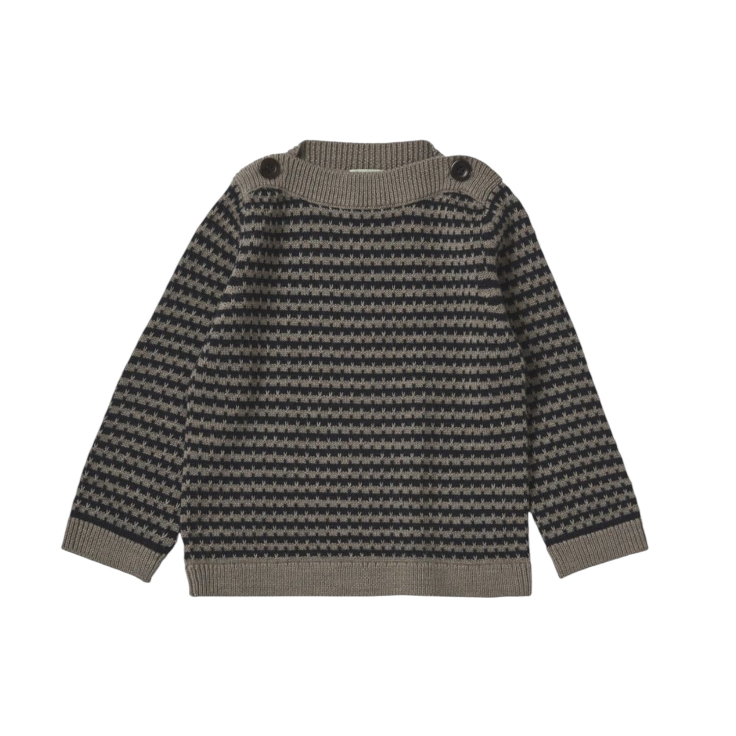 Pullover aus Merinowolle von Fub, Gr. 62-92, Farbe: hazel melange/ dark navy