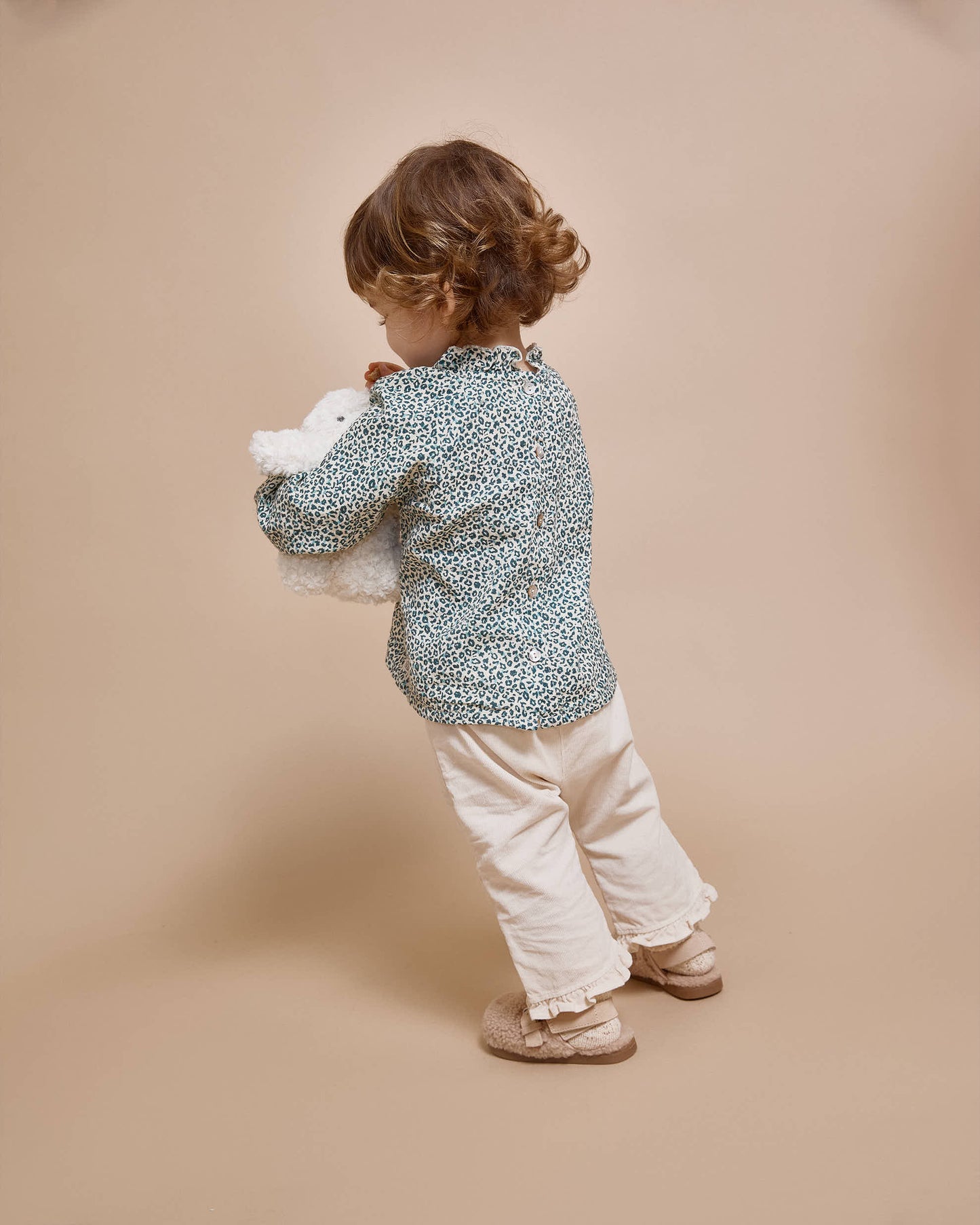 Bluse mit Animalprint von Búho, Gr. 6-24 Monate, Farbe: alpine green