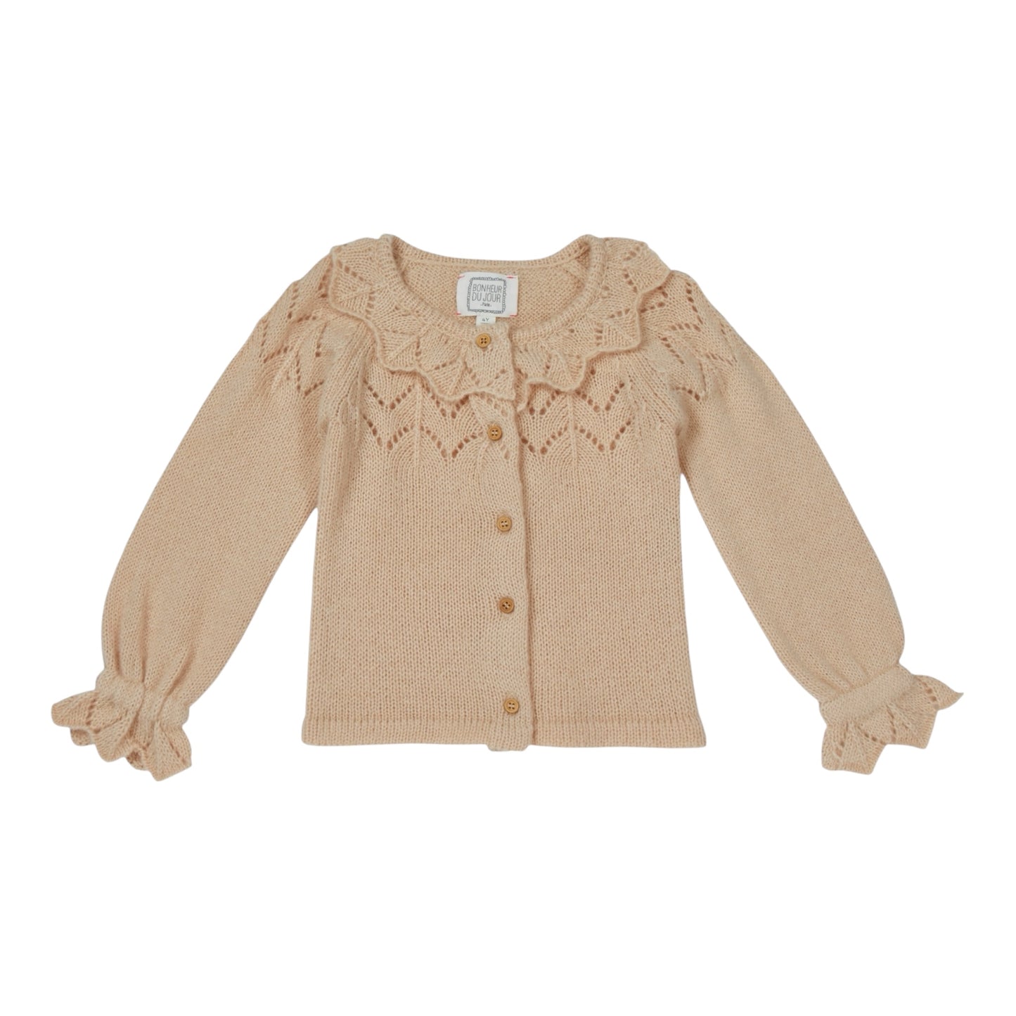 Strickjacke von Bonheur du jour Paris, Gr. 62-92, Farbe: nude