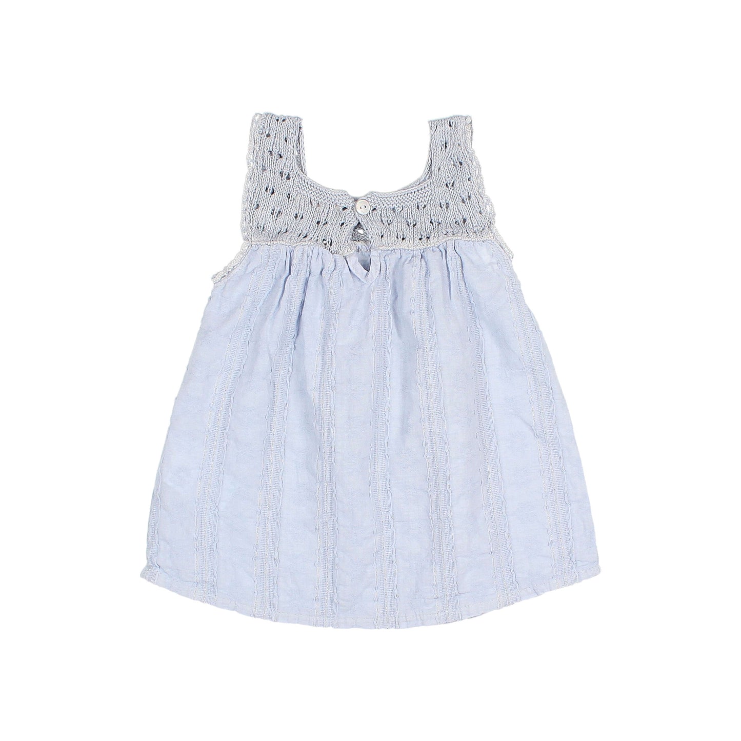 Lurex Kleid von Búho, Gr. 12-24 Monate, Farbe: sky blue