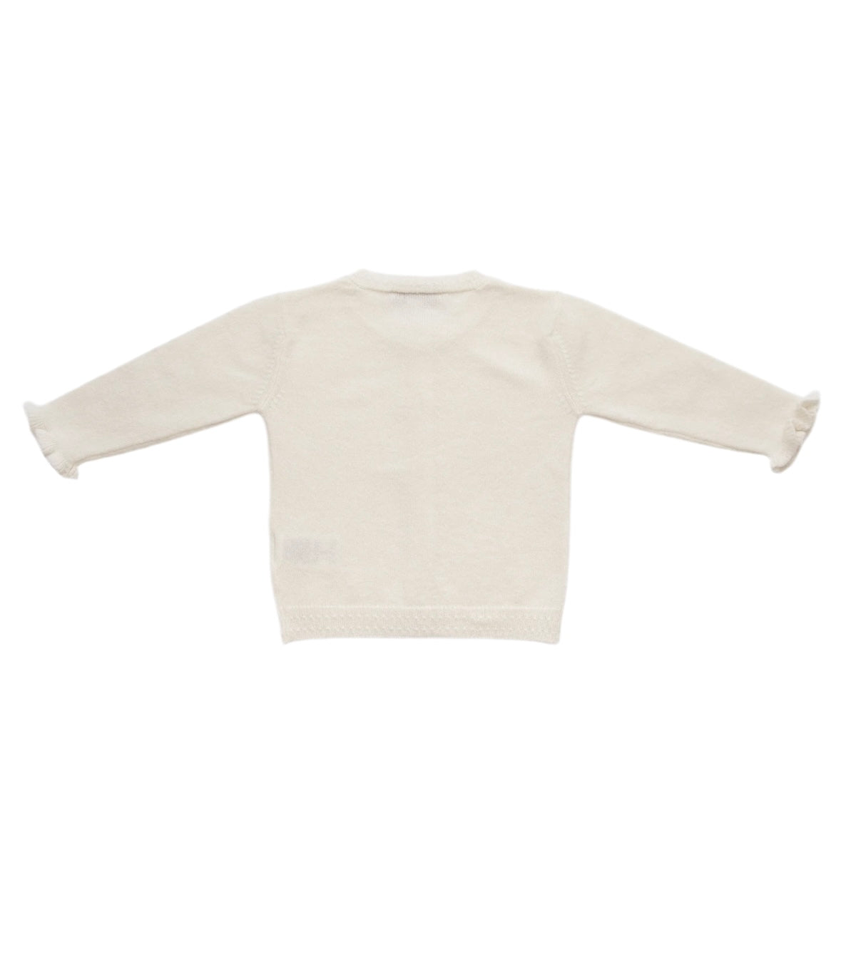 Strickjacke aus Kaschmir von Papa Lobster, Gr. 68-92, Farbe: white
