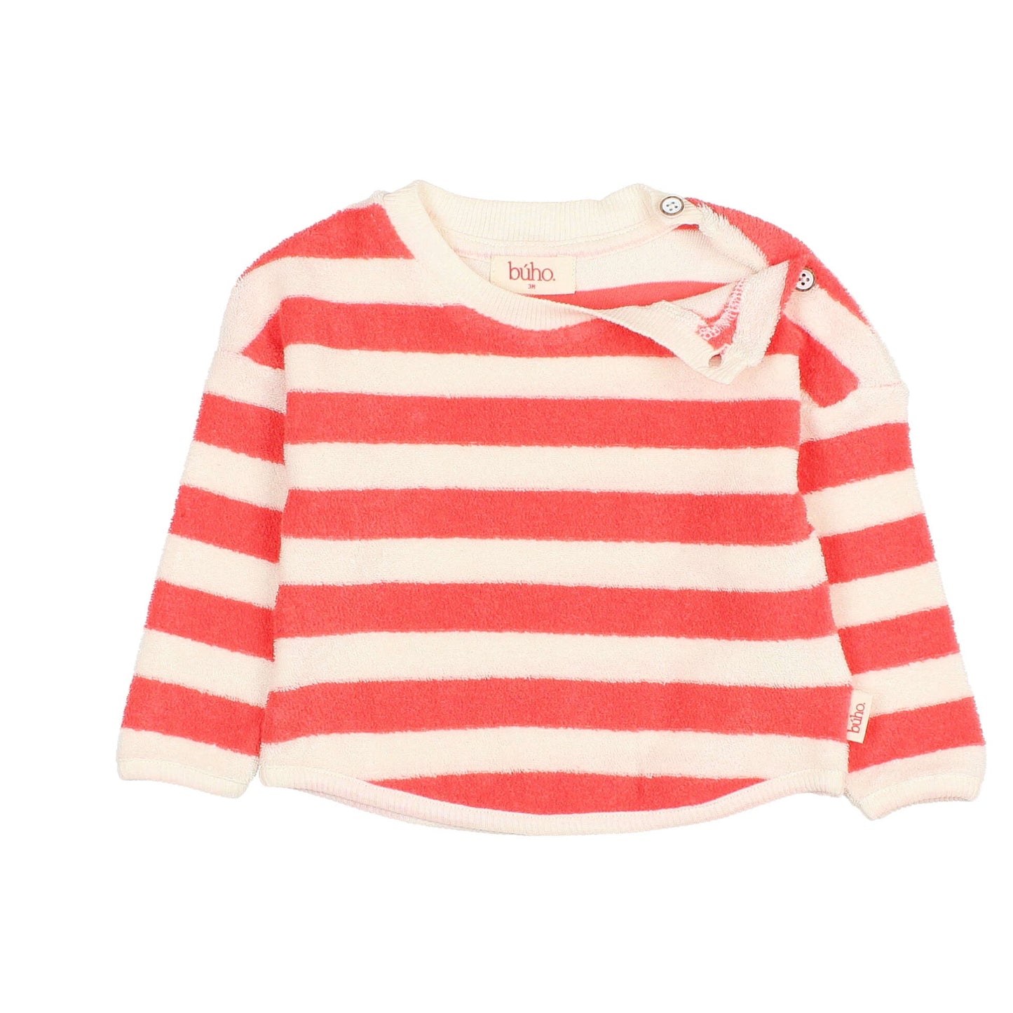 Terry Sweatshirt von Búho, Gr. 3-24 Monate, Farbe: coral