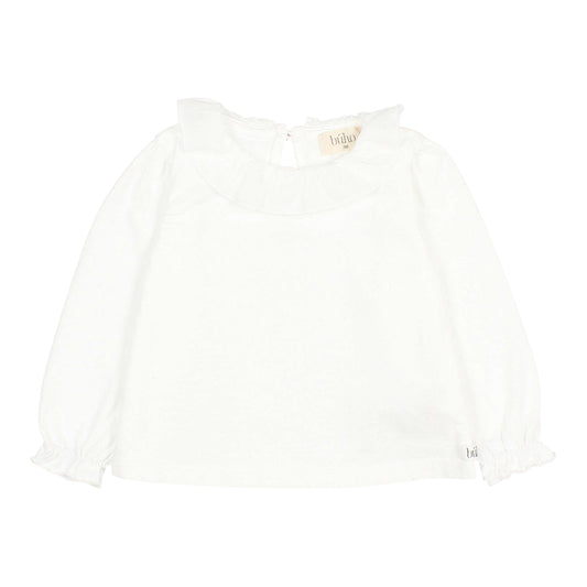 T-Shirt mit Rüschen von Búho, Gr. 3-24 Monate, Farbe: off white