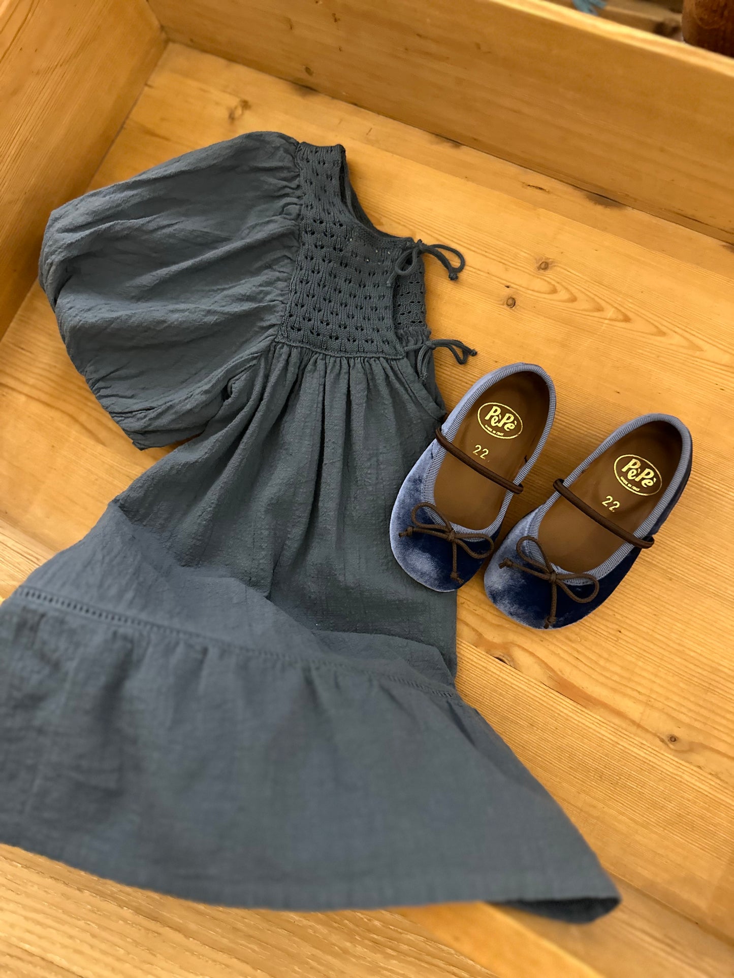 Boho Kombi-Kleid von Búho, Gr. 3-6 Jahre, Farbe: blue teal