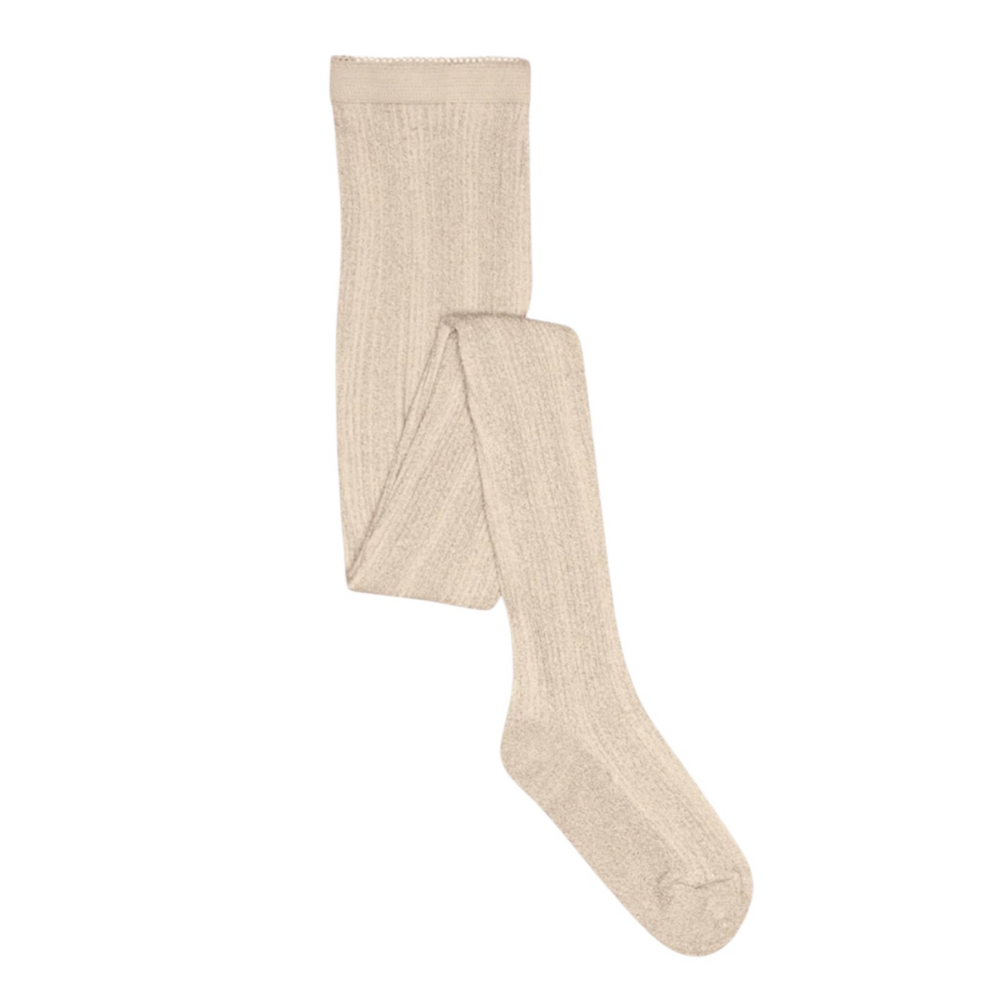 Glitzerstrumpfhose Celosia von mpKids, Gr. 90-140, Farbe: ecru