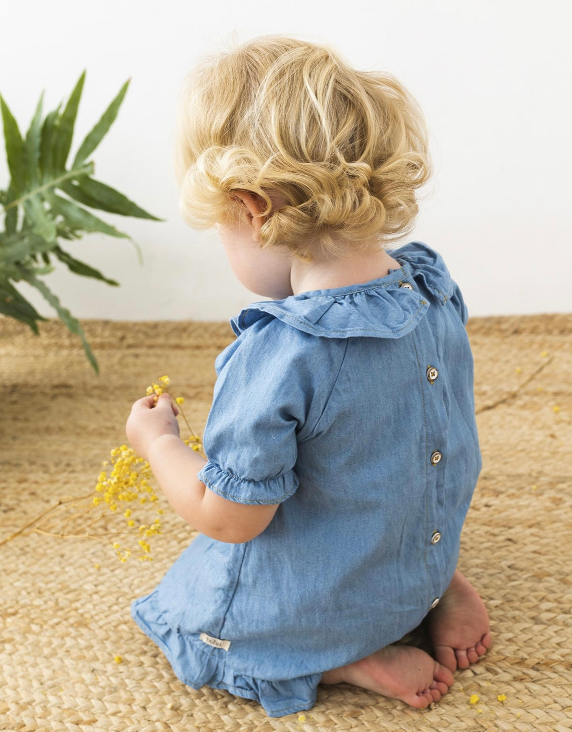 Jeanskleid von Búho, Gr. 3-24 Monate, Farbe: denim