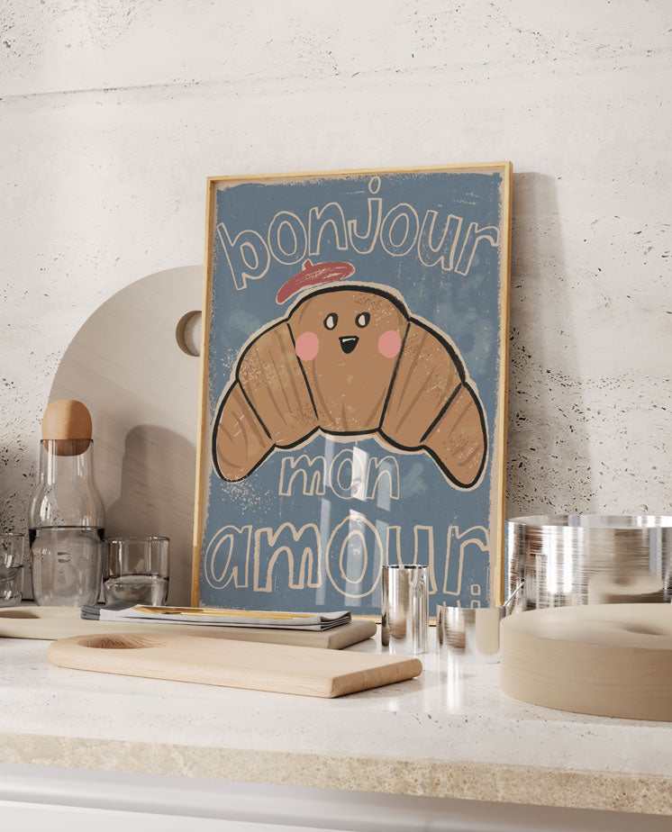 Poster „Croissant“ von Studio Loco