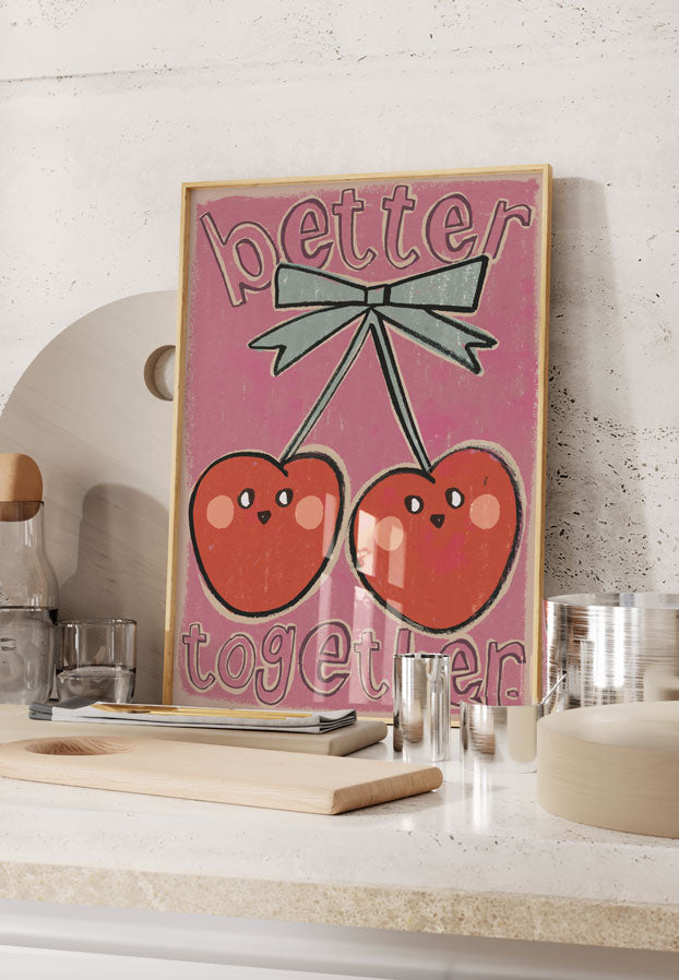 Poster „Kirschen“ von Studio Loco