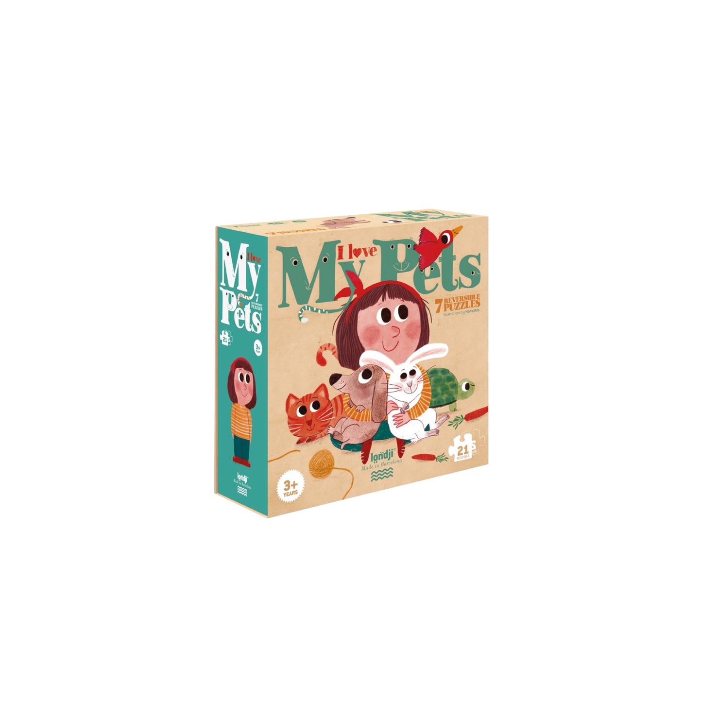 Ich liebe meine Haustiere Puzzle von Londji 3+