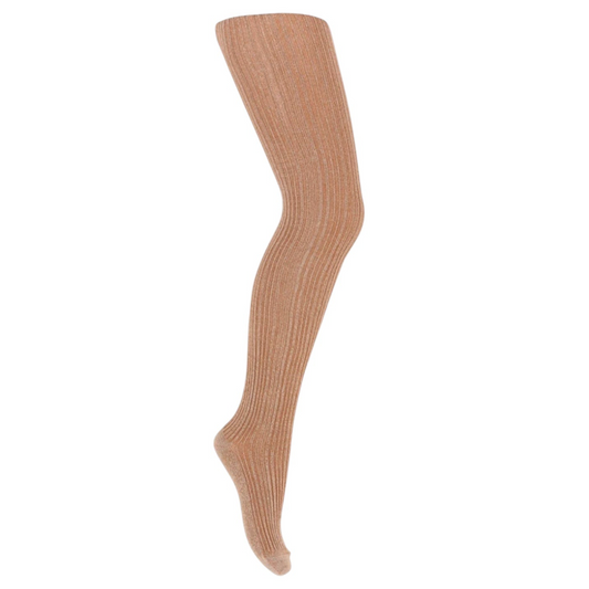 Glitzerstrumpfhose Celosia von mpKids, Gr. 90-140, Farbe: ahornzucker
