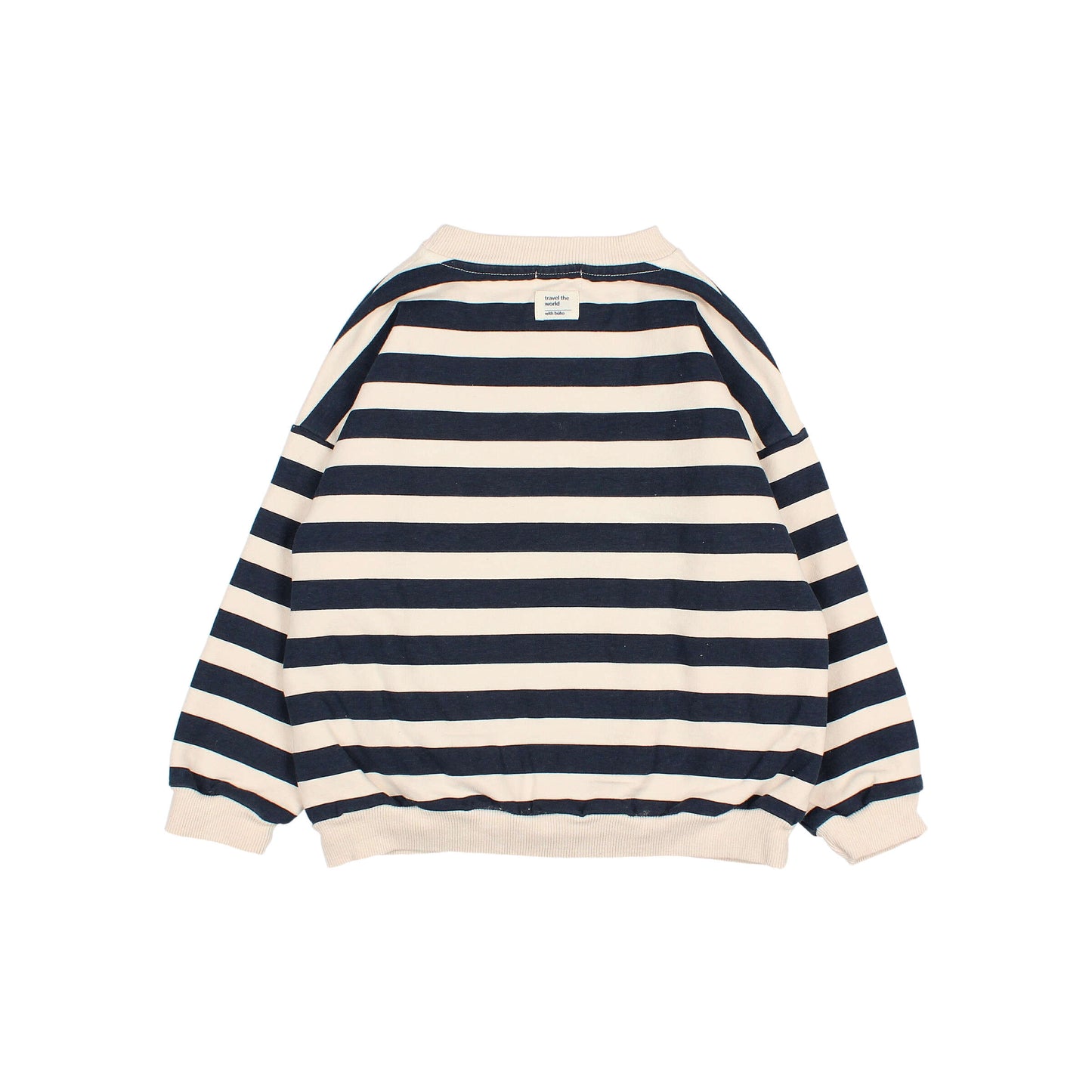Gestreiftes Sweatshirt von Búho, Gr. 3-6 Jahre, Farbe: ivory