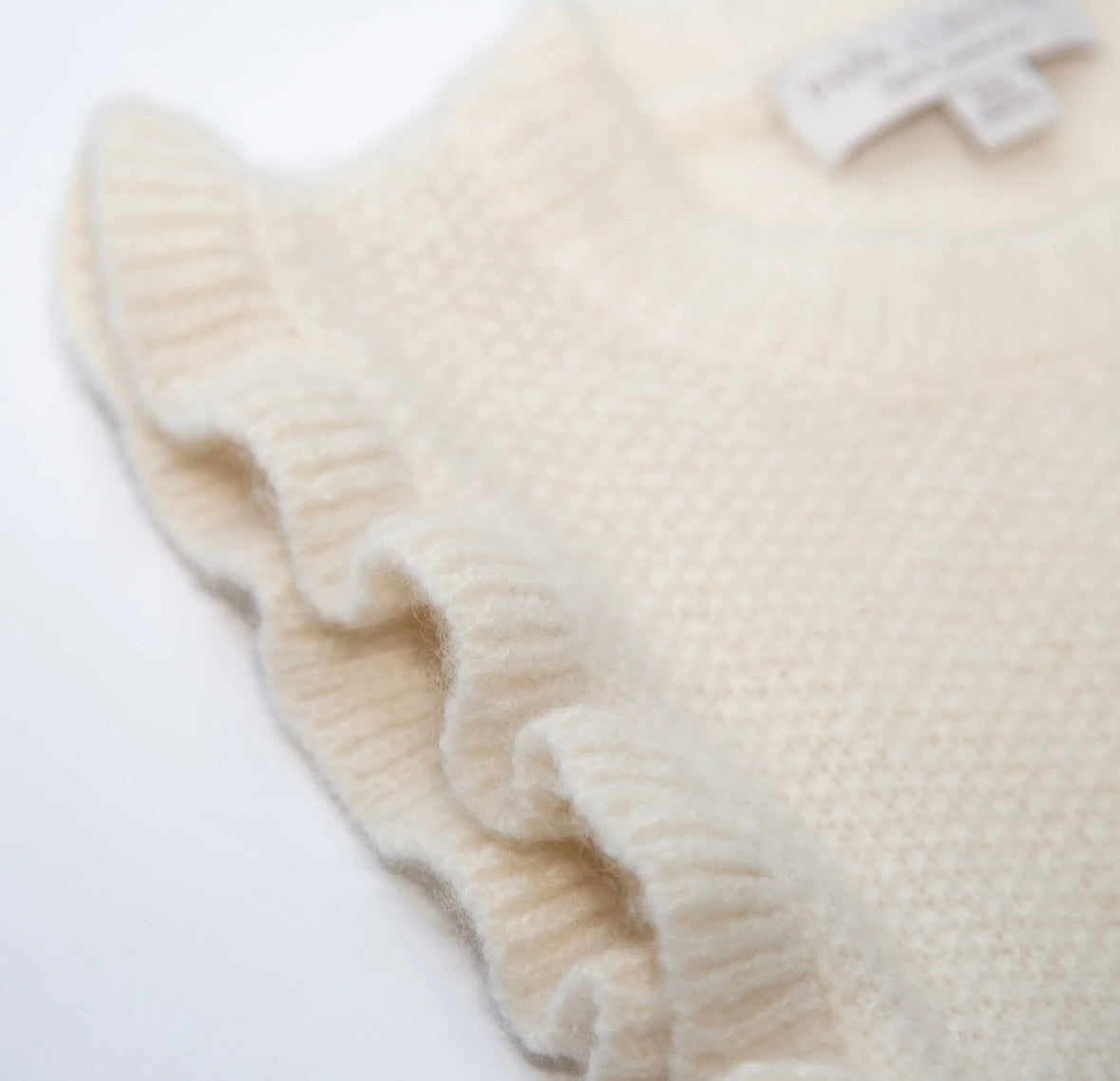 Pullunder aus Kaschmir von Papa Lobster, Gr. 86-176, Farbe: off white