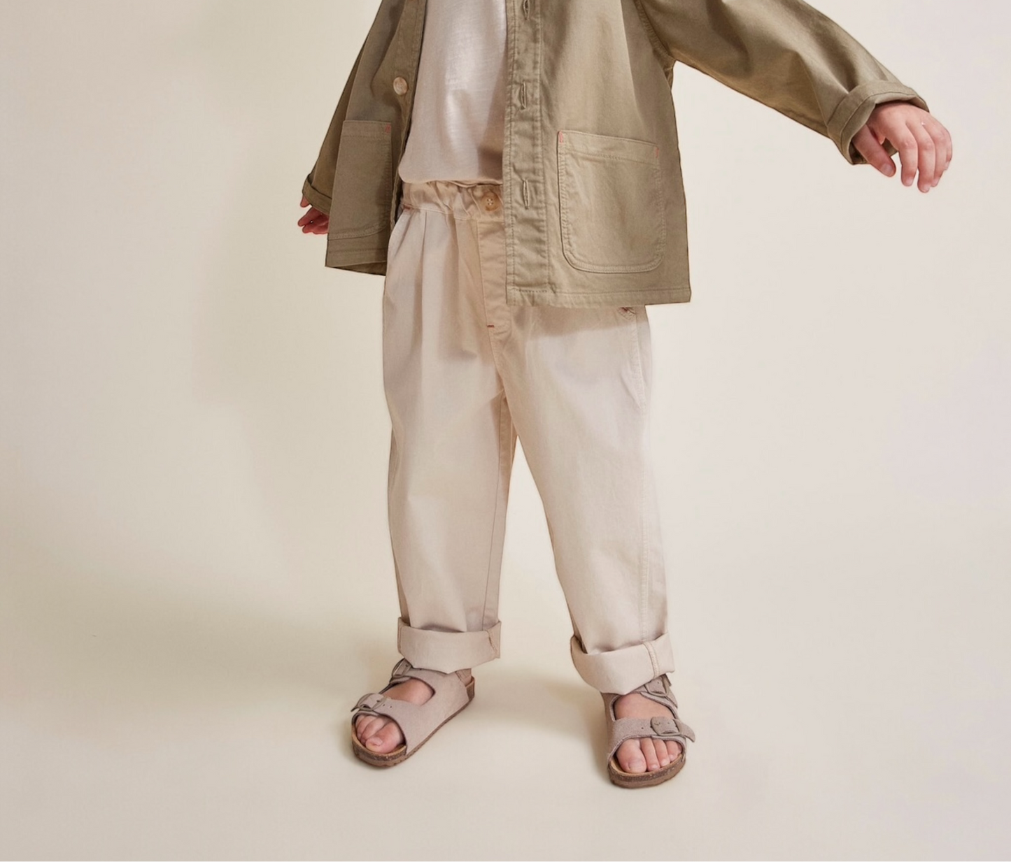 Twill-Hose von Búho, Gr. 3-6 Jahre, Farbe: khaki