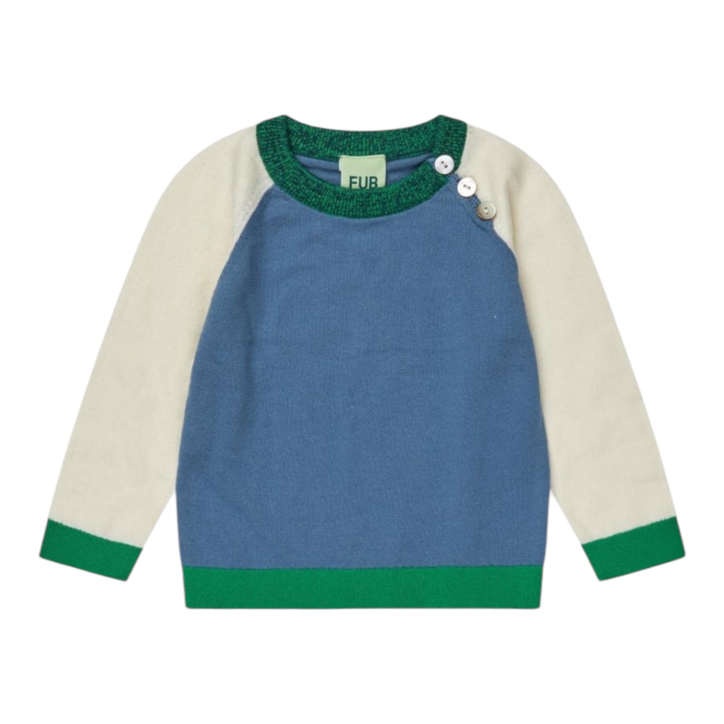 Strick-Shirt von Fub aus 100% Bio-Baumwolle, Gr. 62-90, Farbe: indigo