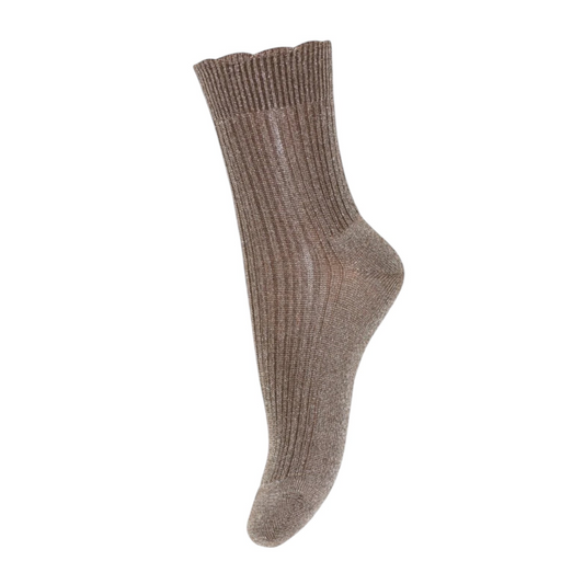 Glitzersocken Celosia von mpKids, Gr. 22-39, Farbe: bronze