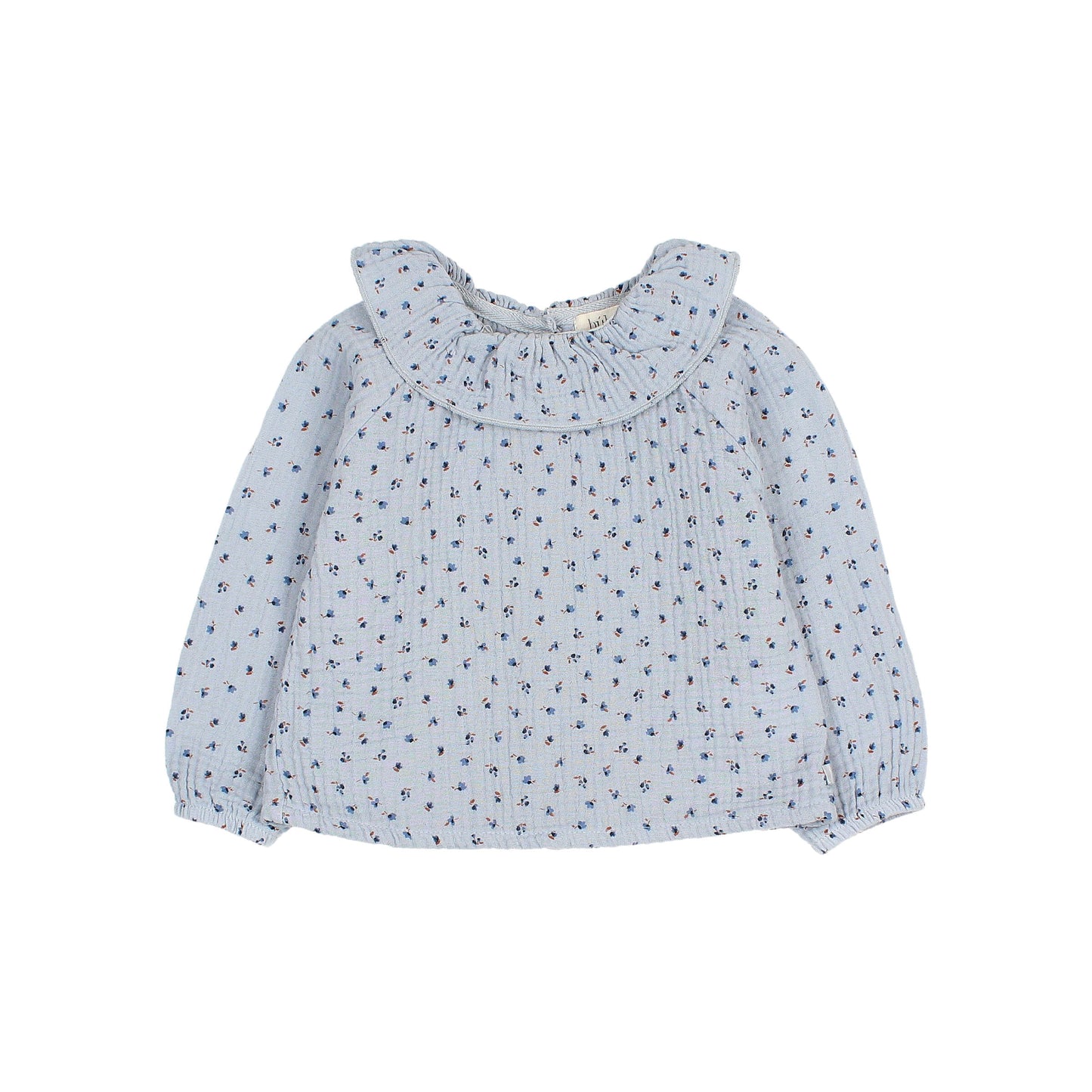 Musselinbluse von Búho, Gr. 3-24 Monate, Farbe: soft blue