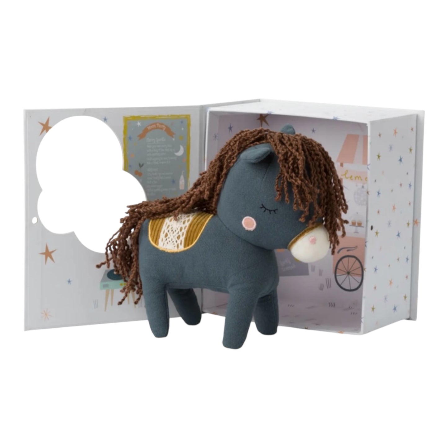 Kuscheltier „Henry Pferd“ in Geschenkbox von Picca Loulou